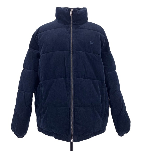 Levi's NWT Navy Corduroy Zoe Puffer Jacket, XL - Picture 3 of 16